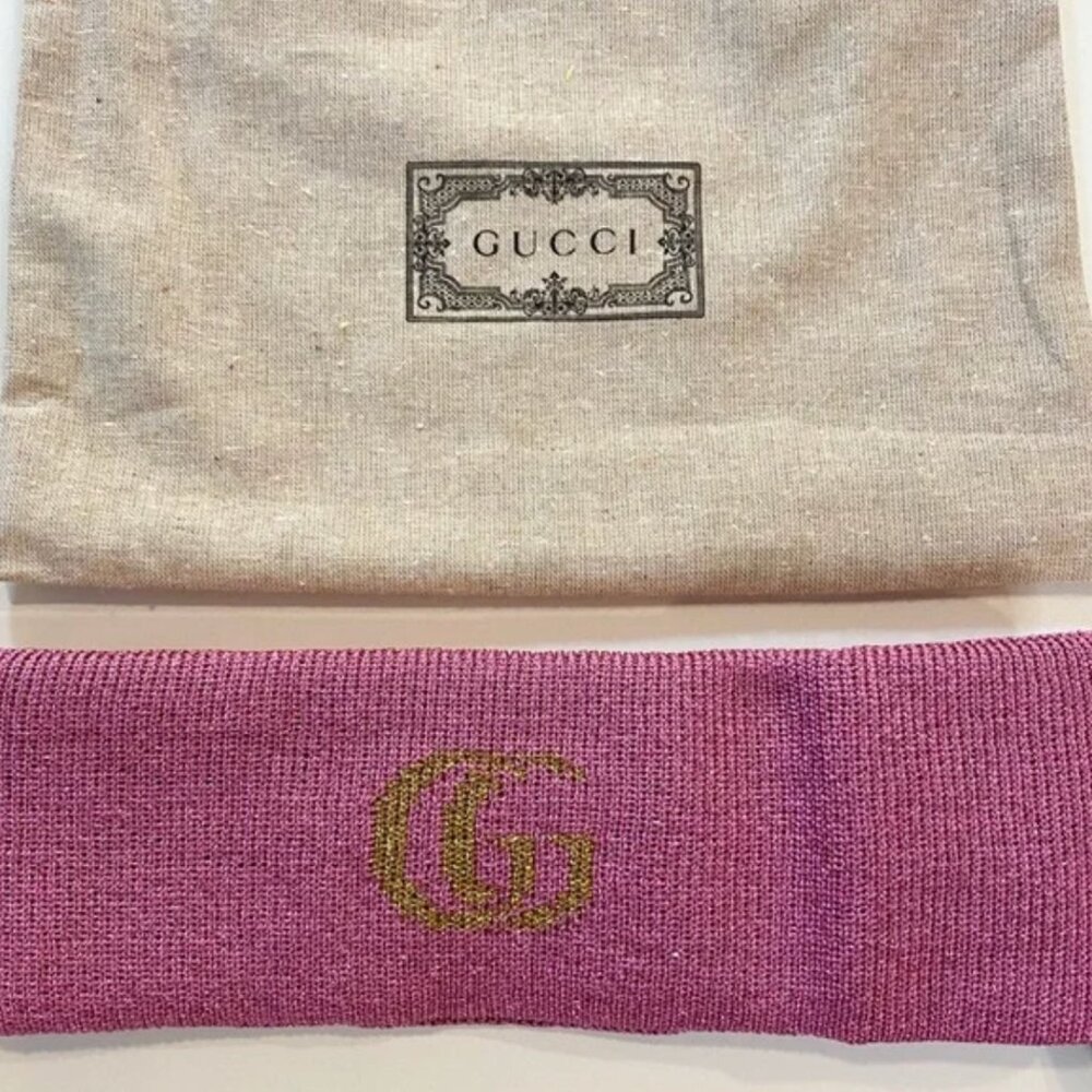 Gucci GG Logo Cashmere Blend Headband - Picture 4 of 9